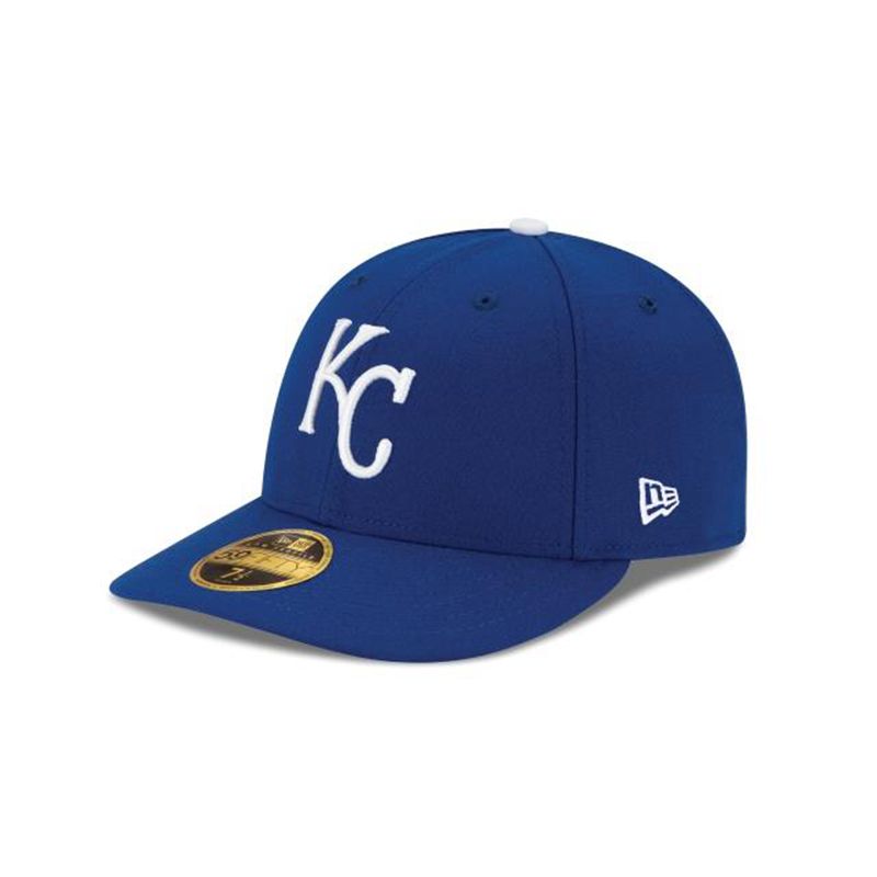 MLB Kansas City Royals Authentic Collection Low Profile 59Fifty Fitted (FDN9495) - Blue New Era Caps